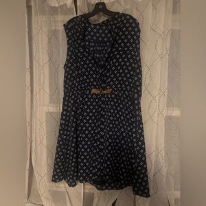 Always Indigo 3X button front dress